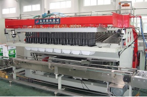 Four-linkage carton packer